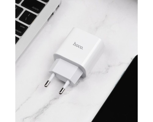 Мережевий зарядний пристрій HOCO C76A Plus Speed source PD20W charger White (6931474746917)