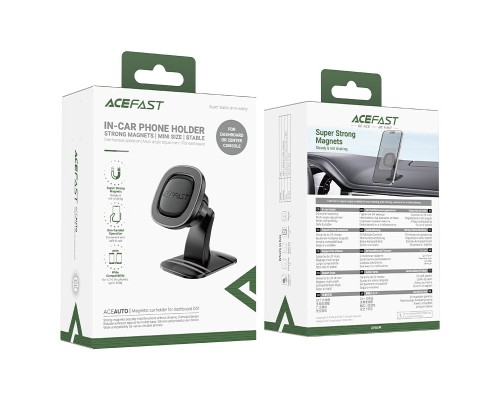 Автотримач для телефона ACEFAST D51 magnetic car holder for dashboard Black (6974316284154)