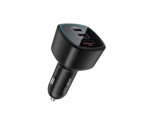 Автомобільний зарядний пристрій ACEFAST B18 200W(2USB-C+USB-A)fast car charger Black (6974316285953)
