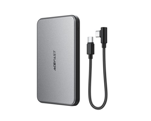 Зовнішній акумулятор ACEFAST M30-5000 PD20W magnetic fast charging power bank with cable Black (6974316286004)