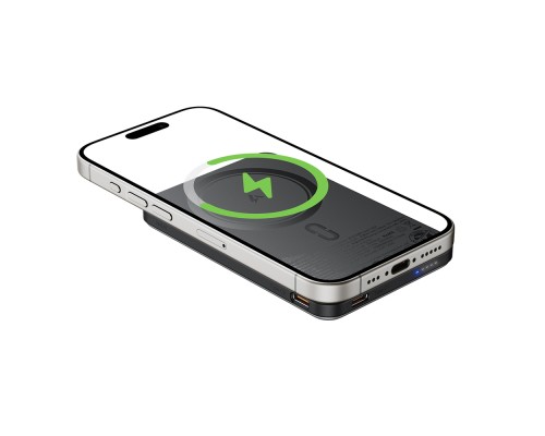 Зовнішній акумулятор ACEFAST M30-5000 PD20W magnetic fast charging power bank with cable Black (6974316286004)