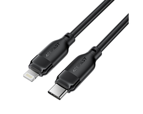 Кабель ACEFAST C16-01 TPU charging data cable USB-C to L Black (6974316286196)