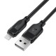 Кабель ACEFAST C16-02 TPU charging data cable USB-A to L Black (6974316286202)
