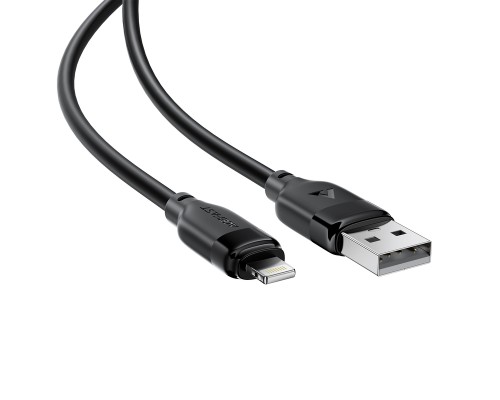 Кабель ACEFAST C16-02 TPU charging data cable USB-A to L Black (6974316286202)