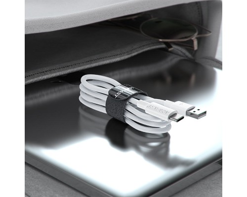 Кабель ACEFAST C18-04 USB-A to USB-C braid charging data cable White (6974316284260)