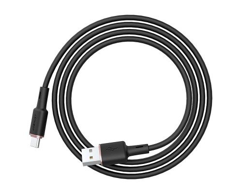 Кабель ACEFAST C2-04 USB to Type-C 3A, 1.2m, silicone, zinc connectors, Black (6974316280767)