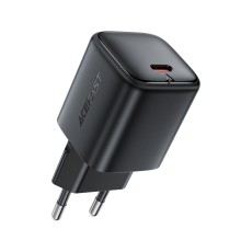 Мережевий зарядний пристрій ACEFAST A136 PD40W mini GaN USB-C fast charger Black (6974316286233)