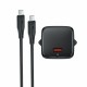 Мережевий зарядний пристрій з кабелем ACEFAST A117 PD20W mini GaN fast charger set(P16),black  Black (6974316286509)