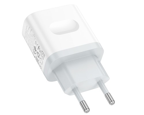 Мережевий зарядний пристрій BOROFONE BA99A Breeze single port PD20W charger White (6941991121357)
