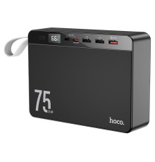Зовнішній акумулятор HOCO J94 Overlord 22.5W fully compatible power bank(75000mAh) Black (6931474779175)