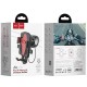 Велотримач для телефона HOCO CA73 Flying one-touch bicycle and motorcycle universal holder Black＆Red (6931474731753)