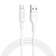 Кабель HOCO X25 USB to Micro 2A, 1m, PVC, PVC connectors, White (6957531080138)