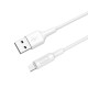 Кабель HOCO X25 USB to Micro 2A, 1m, PVC, PVC connectors, White (6957531080138)