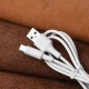 Кабель HOCO X25 USB to Micro 2A, 1m, PVC, PVC connectors, White (6957531080138)