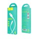 Кабель HOCO X25 USB to Micro 2A, 1m, PVC, PVC connectors, White (6957531080138)