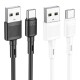 Кабель HOCO X83 USB to Type-C 3A, 1m, PVC, PVC connectors, Black (6931474770905)