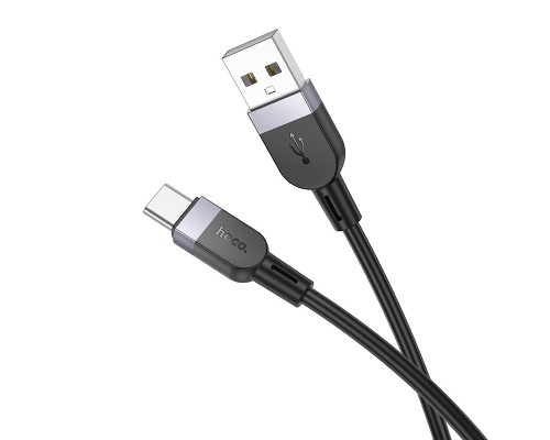 Кабель HOCO X109 Energy silicone charging data cable Type-C (L=1M) Black (6942007636247)