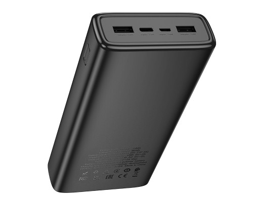 Зовнішній акумулятор HOCO J144A Hymn power bank(30000mAh) Black (6942007642132)