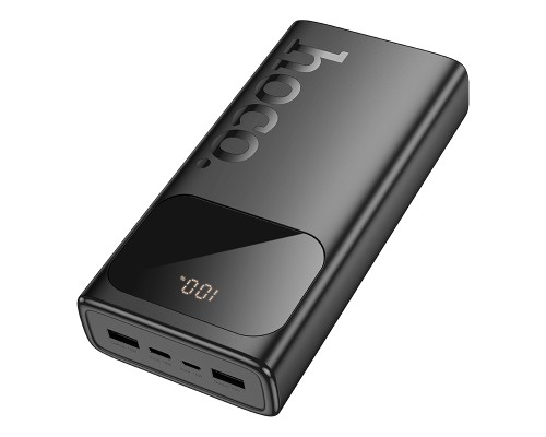 Зовнішній акумулятор HOCO J144A Hymn power bank(30000mAh) Black (6942007642132)