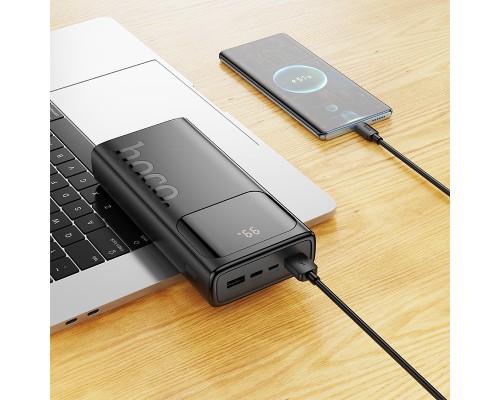 Зовнішній акумулятор HOCO J144A Hymn power bank(30000mAh) Black (6942007642132)