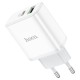Мережевий зарядний пристрій HOCO C105A Stage dual port PD20W+QC3.0 charger White (6931474782946)