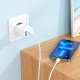 Мережевий зарядний пристрій HOCO C105A Stage dual port PD20W+QC3.0 charger White (6931474782946)