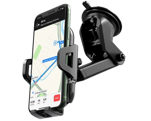 Автотримач для телефона HOCO CA76 Touareg one-touch center console car holder Black (6931474742568)