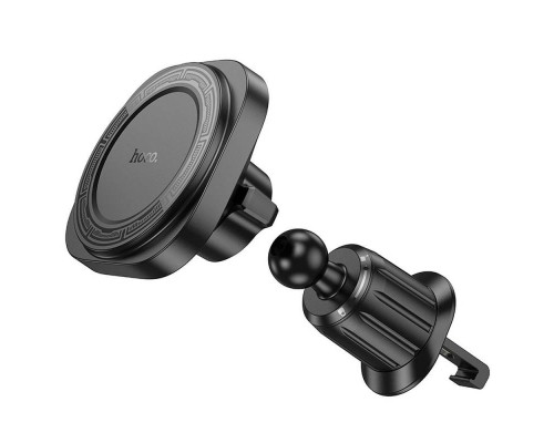 Автотримач для телефона HOCO H28 Rainbow ring magnetic car holder(air outlet) Black (6942007611459)