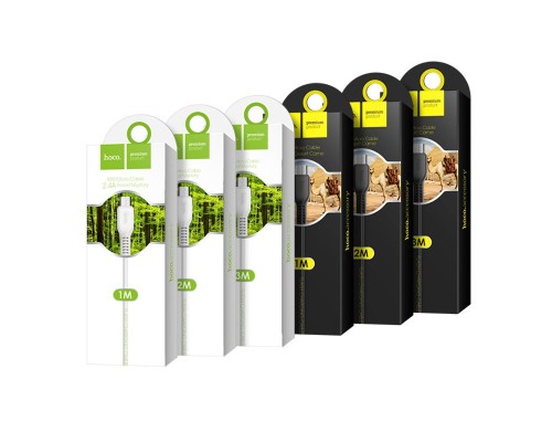 Кабель HOCO X20 USB to Micro 2A, 3m, PVC, TPE connectors, Black (6957531068945)