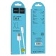 Кабель HOCO X1 USB to Type-C 3A, 1m, PVC, PVC connectors, White (6957531032045)
