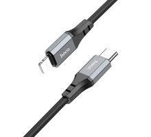 Кабель Hoco X86 iP Spear PD silicone charging data cable Black (6931474777898)