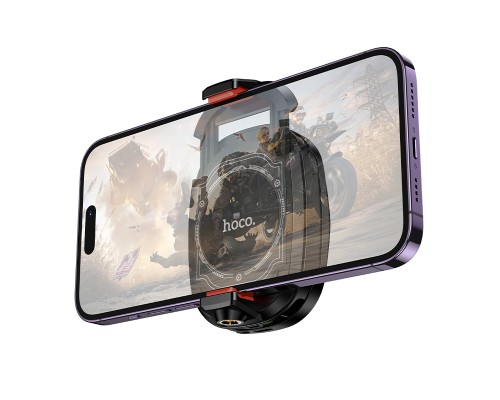 Кулер для мобільного телефона HOCO GM76 Blue diamond mobile phone cooler Black (6942007656764)
