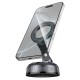 Автотримач для телефона HOCO H92 High vacuum suction cup magnetic holder(universal) Black Metal Gray (6942007663861)