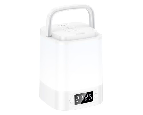 Світильник HOCO HX15 1.5W. 1200 mAh. Smart clock night light White (6942007671842)