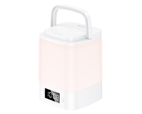 Світильник HOCO HX15 1.5W. 1200 mAh. Smart clock night light White (6942007671842)