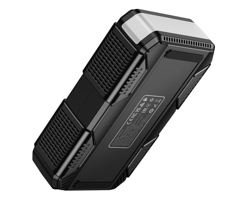 Автомобільний пуско-зарядний пристрій з насосом HOCO QS6 Clever Intelligent air pump+emergency start-up power bank(8000mAh) Black (6942007673013)