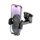 Автотримач для телефона HOCO H54 Brusco ultra-thin push-type car holder(center console) Black (6942007630559)