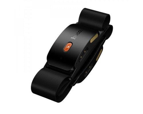 Cпортивна пов'язка на голову з Bluetooth-гарнітурою HOCO EA10 Energica Black (6942007671521)