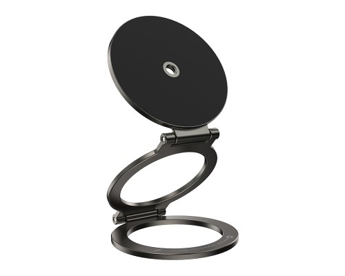 Автотримач для телефона HOCO H102 Whale magnetic ring holder(multi-scene) Metal Grey (6942007674478)