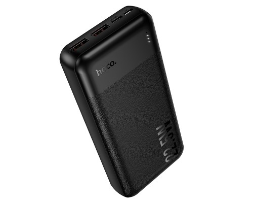 Зовнішній акумулятор HOCO J159A Essence 22.5W+PD20W fully compatible power bank(20000mAh) Black (6942007673587)