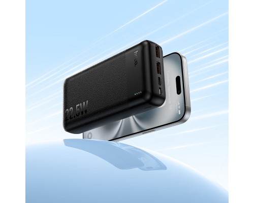 Зовнішній акумулятор HOCO J159A Essence 22.5W+PD20W fully compatible power bank(20000mAh) Black (6942007673587)