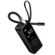 Автомобільний насос HOCO ZP18 Enlighten portable smart air pump Black (6942007673303)