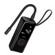 Автомобільний насос HOCO ZP18 Enlighten portable smart air pump Black (6942007673303)