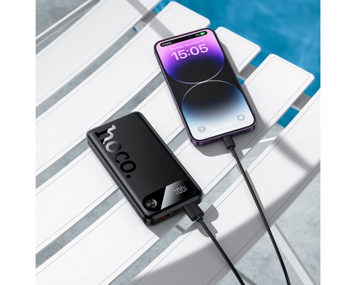 Зовнішній акумулятор HOCO J154 Victorious 22.5W+PD20W fully compatible power bank(10000mAh) Black (6942007660747)