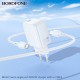Мережевий зарядний пристрій з кабелем BOROFONE BN28 Fuente single port PD30W charger set (C to C) (EU) White (6941991120312)