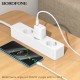 Мережевий зарядний пристрій з кабелем BOROFONE BN28 Fuente single port PD30W charger set (C to C) (EU) White (6941991120312)