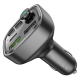 АЗП з FM-модулятором BOROFONE BC48 Broad QC3.0 car BT FM transmitter 18W Black (6941991104039)