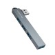 USB-хаб BOROFONE FH1 4-in-1 converter(USB to USB2.0*3+USB3.0) Metal Gray (6941991126116)