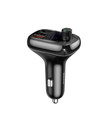 АЗП з FM-модулятором Baseus T Shaped S-13 Car Bluetooth MP3 Player (PPS Fast Charger Edition) Black (CCMT000101)