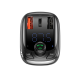 АЗП з FM-модулятором Baseus T Shaped S-13 Car Bluetooth MP3 Player (PPS Fast Charger Edition) Black (CCMT000101)